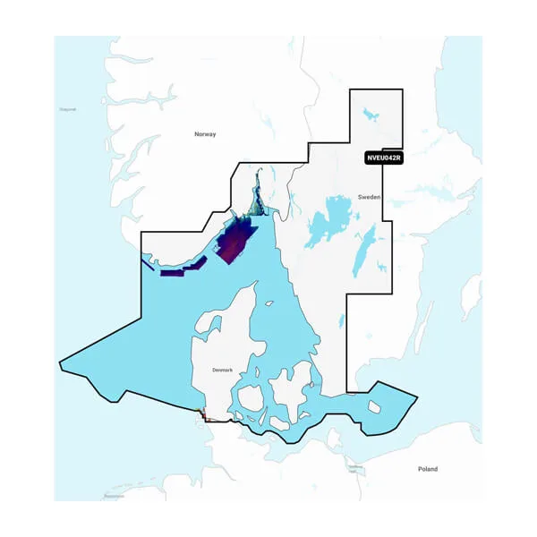 Garmin Navionics Vision+ NVEU042R Oslo til Trelleborg (MicroSD/SD) - Søkort