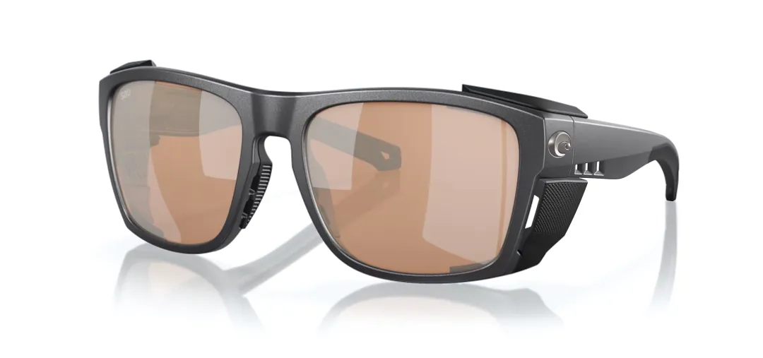 Costa Del Mar King Tide 6 Polaroid Solbriller Black Glas Copper Silver Mirror - Fiskebriller