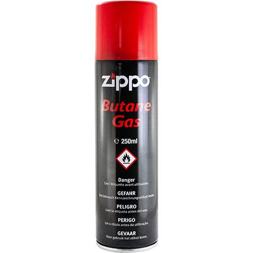 Zippo Butan Lightergas 250 ml - Ildstål, lightere, tændstikker, etc.