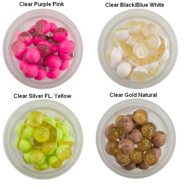 Powerbait Power Clear Eggs Floating Green-Fl.Orange - Bait