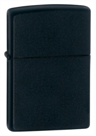 Zippo Lighter Black Matte - Ildstål, lightere, tændstikker, etc.