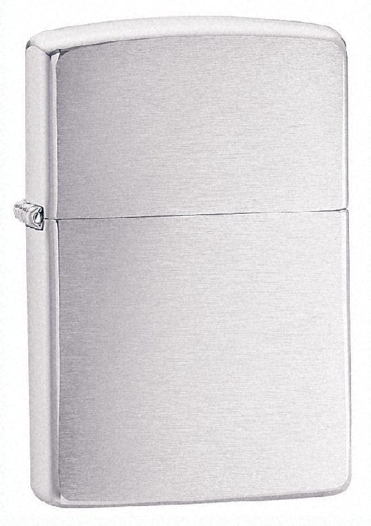 Zippo Lighter Brushed Chrome
