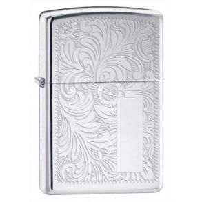 Zippo Lighter Venetian High Polish Chrome