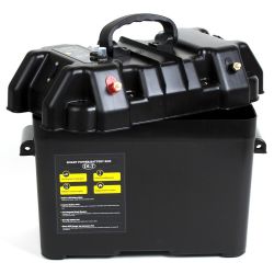 DLT Batteriboks med dobbelt sikring &amp; USB strmudtag