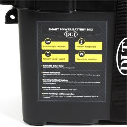 DLT Batteriboks med dobbelt sikring &amp; USB strmudtag