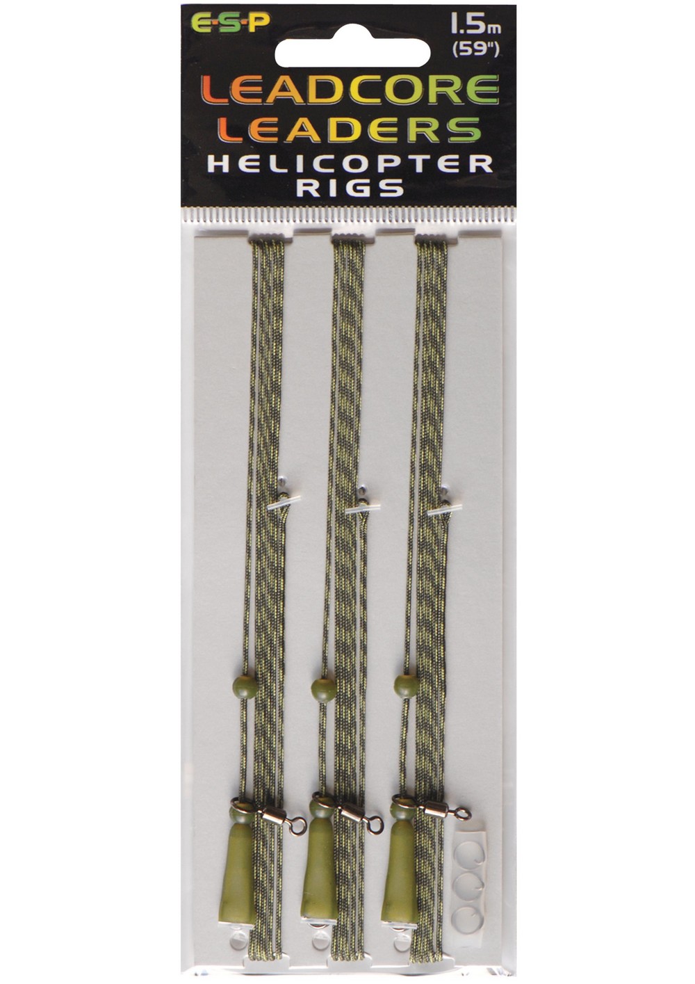 ESP Leadcore Leaders Helicopter Rigs 1m (3stk) Brun - Karpe rigs