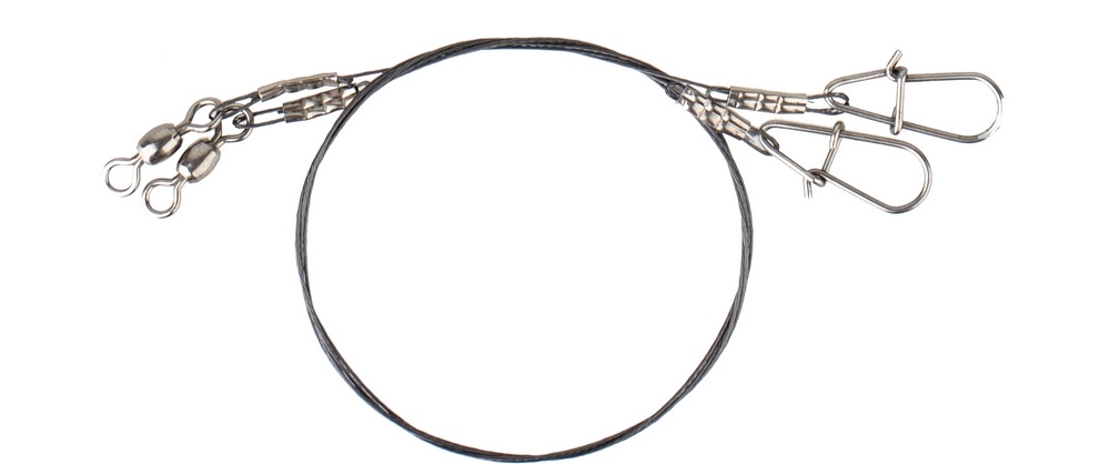 Savage Gear Titanium Spin Trace 35cm 0,40mm Needle Snap (2stk) - Wire-floucarbon forfang & Stingers