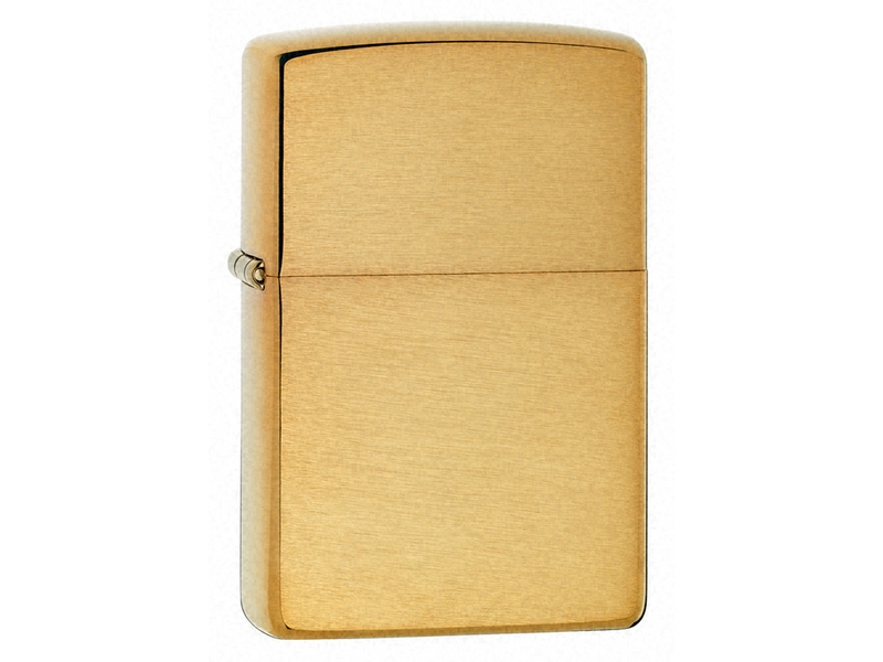 Zippo Lighter Brushed Brass (W/O Solid Brass)